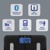 imageWeight Watchers Scales by Conair Smart Scale for Body Weight Digital Bluetooth Smart Bathroom Scale with Body Fat Muscle and BMI in BlackBlack  Bluetooth Analysis