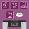 imageWeight Watchers Scales by Conair Smart Scale for Body Weight Digital Bluetooth Smart Bathroom Scale with Body Fat Muscle and BMI in BlackBlackSilver  Weight  BMI and More
