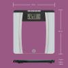 imageWeight Watchers Scales by Conair Smart Scale for Body Weight Digital Bluetooth Smart Bathroom Scale with Body Fat Muscle and BMI in BlackBlackSilver  Weight  BMI and More