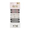 imageScunci by Conair NoSlip Grip Stay Tight Barrettes  hair barrettes for women  hair accessories for women  Assorted Neutral Metallic Colors  6 CountAssorted Neutral Metallic Colors