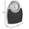 imageThinner by Conair Scale for Body Weight Analog Bathroom Scale in BlackBlack Analog