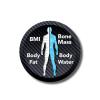 imageThinner by Conair Scale for Body Weight Analog Bathroom Scale in BlackBlack Digital  Weight  BMI and More