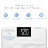 imageThinner by Conair Scale for Body Weight Analog Bathroom Scale in BlackDigital High Weight Capacity Talking Scale