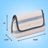 imageConair Makeup Bag  Travel Toiletry Bag  Cosmetic Bag  Great for Makeup Brushes or Cosmetics  Pastel Striped Canvas