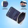 imageConair Makeup Bag  Travel Toiletry Bag  Cosmetic Bag  Great for Makeup Brushes or Cosmetics  Pastel Striped Canvas