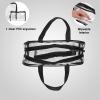 imageConair Makeup Bag  Travel Toiletry Bag  Cosmetic Bag  Toiletry Bag for Women Perfect for Vacations  Weekender Shape  Clear PVC with Black Trim