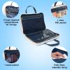 imageConair Makeup Bag  Travel Toiletry Bag  Cosmetic Bag Travel Makeup Bag  Perfect for Vacations  Weekender Shape  Pastel Striped Canvas