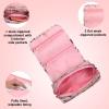 imageConair Makeup Bag Cosmetic Bag  Great for Makeup Brushes or Cosmetics Perfect Size for Purse or CarryOn Organizer Shape in Pink Floral Print