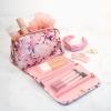 imageConair Makeup Bag Cosmetic Bag  Great for Makeup Brushes or Cosmetics Perfect Size for Purse or CarryOn Organizer Shape in Pink Floral Print