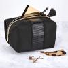 imageConair Small Makeup Bag Cosmetic Bag for Everyday TouchUps or Jewelery Perfect Size for Purse or CarryOn Small Organizer Shape in Black with Snake Print