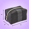 imageConair Small Makeup Bag Cosmetic Bag for Everyday TouchUps or Jewelery Perfect Size for Purse or CarryOn Small Organizer Shape in Black with Snake Print