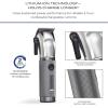 imageConairMAN CloseCut Cordless Precision Hair Clipper and Trimmer Set 8 Combs Barber Hair Cutting Scissors Blade Guard Storage Case Oil and Brush LithiumIon Battery Clippers for Hair CuttingChrome Silver