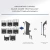 imageConairMAN CloseCut Cordless Precision Hair Clipper and Trimmer Set 8 Combs Barber Hair Cutting Scissors Blade Guard Storage Case Oil and Brush LithiumIon Battery Clippers for Hair CuttingChrome Silver