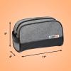 imageConairMAN Toiletry Travel Bag  Dopp Kit  Travel Bag  Gray Canvas