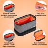 imageConairMAN Travel Toiletry Bag for Men Dopp Kit Travel Bag in Gray CanvasGray With Bottom Pocket