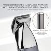 imageConairMAN Ultimate Trim Precision AllinOne Beard Trimmer for Men for Body Face Ear and Nose Hair Trimmer 18 piece Mens Grooming Kit CordlessRechargeableChromeBlack