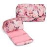 imageConair Makeup Bag Cosmetic Bag  Great for Makeup Brushes or Cosmetics Perfect Size for Purse or CarryOn Organizer Shape in Pink Floral Print