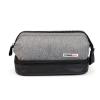 imageConairMAN Travel Toiletry Bag for Men Dopp Kit Travel Bag in Gray CanvasGray With Bottom Pocket