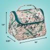 imageConair Travel Makeup Bag Large Toiletry and Cosmetic Bag with Internal Organizer Perfect for Weekend Getaways or Long Vacations Weekender Shape in Tropical Print