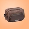 imageConairMAN Travel Toiletry Bag for Men Dopp Kit Travel Bag in Brown Canvas