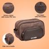 imageConairMAN Travel Toiletry Bag for Men Dopp Kit Travel Bag in Brown Canvas