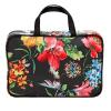 imageConair WeekenderToiletry Travel BagMakeup Organizer Black Floral 1 Count Pack of 1