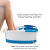 imageConair Foot Spa Bath with Extra Deep Soak Basin Massaging Bubbles Pumice Stone and Pinpoint Massage Attachments BlueWhite