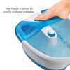 imageConair Foot Spa Bath with Extra Deep Soak Basin Massaging Bubbles Pumice Stone and Pinpoint Massage Attachments BlueWhite