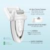 imageConair Full Body Epilator ampamp Hair Removal for Women CordlessRechargeable Perfect for Total BodyEpilator with Ice Roller and Sensitive Skin Attachment