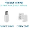 imageConair GIRLBOMB Allin1 Facial Hair Trimmer for Women  9 Piece Kit with 2 Dermablades  Perfect for Face EarNose and Eyebrows  BatteryPoweredWhite