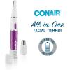 imageConair GIRLBOMB Allin1 Facial Hair Trimmer for Women  9 Piece Kit with 2 Dermablades  Perfect for Face EarNose and Eyebrows  BatteryPoweredWhite