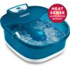imageConair Pedicure Foot Spa Bath with Heat reaching 104 Degrees Massaging Foot Rollers Soothing Bubbles Pumice Stone and Nail Brush IncludedTeal