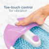 imageConair Soothing Pedicure Foot Spa Bath with Soothing Vibration Massage Deep Basin Relaxing Foot Massager with Jets PinkWhitePink