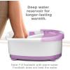 imageConair Soothing Pedicure Foot Spa Bath with Soothing Vibration Massage Deep Basin Relaxing Foot Massager with Jets PinkWhitePink