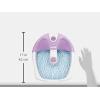 imageConair Soothing Pedicure Foot Spa Bath with Soothing Vibration Massage Deep Basin Relaxing Foot Massager with Jets PinkWhitePink