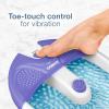 imageConair Soothing Pedicure Foot Spa Bath with Soothing Vibration Massage Deep Basin Relaxing Foot Massager with Jets PinkWhitePurple