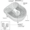 imageConair Soothing Pedicure Foot Spa Bath with Soothing Vibration Massage Deep Basin Relaxing Foot Massager with Jets PinkWhiteSeafoam