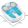 imageConair Waterfall Pedicure Foot Spa Bath with Blue LED Lights Massaging Bubbles and Massage Rollers BlueWhiteBlue