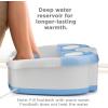 imageConair Waterfall Pedicure Foot Spa Bath with Blue LED Lights Massaging Bubbles and Massage Rollers BlueWhiteBlue