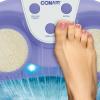 imageConair Waterfall Pedicure Foot Spa Bath with Blue LED Lights Massaging Bubbles and Massage Rollers BlueWhitePurple