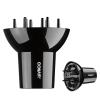 imageConair Double Ceramic Universal Diffuser Adjustable Hair Dryer Attachment for FrizzFree Curls to Fit Hair Dryer Nozzles from 175 to 23Black