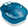 imageConair Pedicure Foot Spa Bath with Heat reaching 104 Degrees Massaging Foot Rollers Soothing Bubbles Pumice Stone and Nail Brush IncludedTeal
