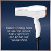 imageConair Double Ceramic Hair Dryer with Diffuser  Blow Dryer with Ionic Conditioning  Includes Diffuser and Concentrator  Amazon ExclusiveWhite