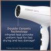 imageConair Double Ceramic Hair Dryer with Diffuser  Blow Dryer with Ionic Conditioning  Includes Diffuser and Concentrator  Amazon ExclusiveWhite