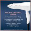 imageConair Double Ceramic Hair Dryer with Diffuser  Blow Dryer with Ionic Conditioning  Includes Diffuser and Concentrator  Amazon ExclusiveWhite With Bonus Diffuser