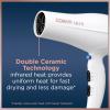imageConair Double Ceramic Hair Dryer with Diffuser  Blow Dryer with Ionic Conditioning  Includes Diffuser and Concentrator  Amazon ExclusiveWhite With Bonus Diffuser