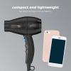 imageINFINITIPRO BY CONAIR Travel Hair Dryer Mighty Mini Compact Lightweight Professional AC Motor Hair DryerBlack Travel Size
