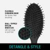 imageConair Men Hair Brush  Mens Hairbrush for Everyday Brushing Nylon Bristles Cushion Brush  Brush for All Hair Types  Slate GrayBlack