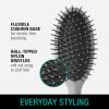 imageConair Men Hair Brush  Mens Hairbrush for Everyday Brushing Nylon Bristles Cushion Brush  Brush for All Hair Types  Slate GraySlate Grey