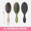 imageConair Detangling Hair Brush 3PK  For wet and dry hair  curly hair brush  hair brushes for women  detangler brush  hair brushes for women  Evergreen Blush Pink Black AssortedEvergreen Blush Pink Black